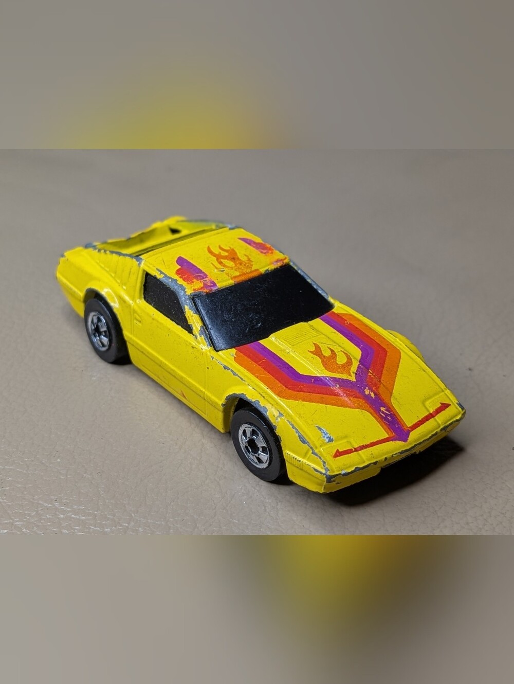 Vintage 1983 Hot Wheels Crack-ups Yellow Nissan 300